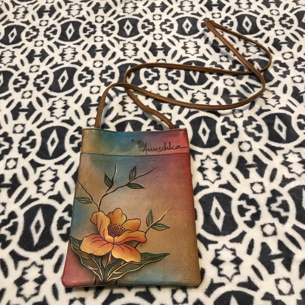 Anuschka Hummingbird Mini Travel Crossbody
